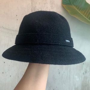 Kangol black wool bucket hat